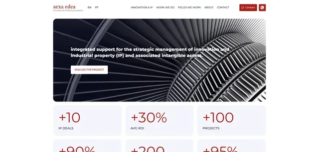 Aexa Edea: Website, Alojamento web