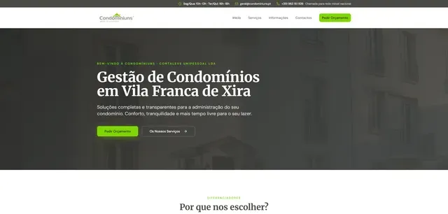 Condominiuns: Website, Integração de APIs
