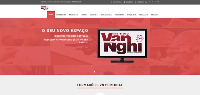 IVN Portugal: Aplicação web, Website