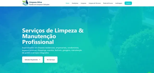 Limpeza Ativa: Website development, Google Ads campaigns
