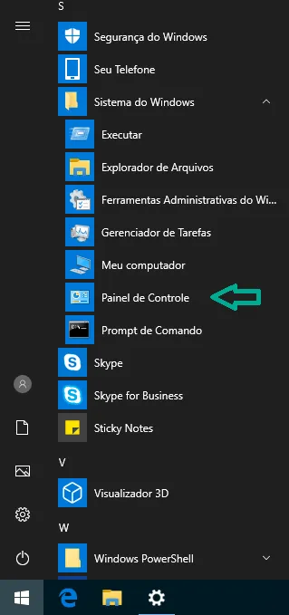 Passo 1: Abra o Painel de Controlo do Windows.