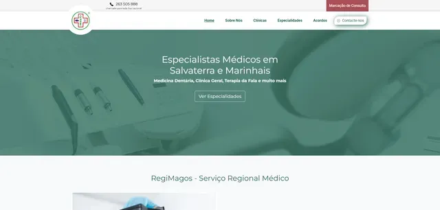 Regimagos: Website development, Web hosting