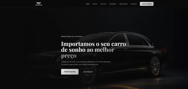 Winpor: Website development, Logo design