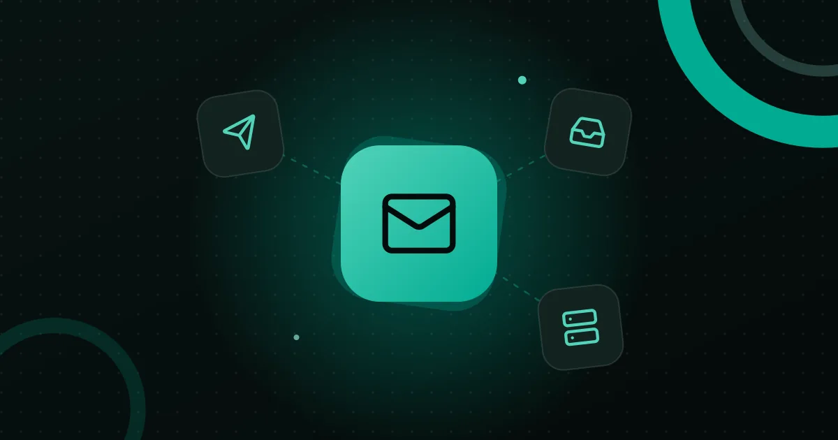 Illustration for the article “What are SMTP, IMAP and POP” on the aiodo blog